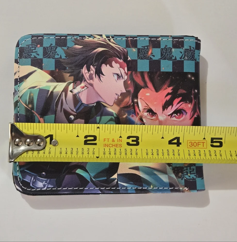 Anime Demon Slayer: Tanjiro Wallet with Green and Black Design